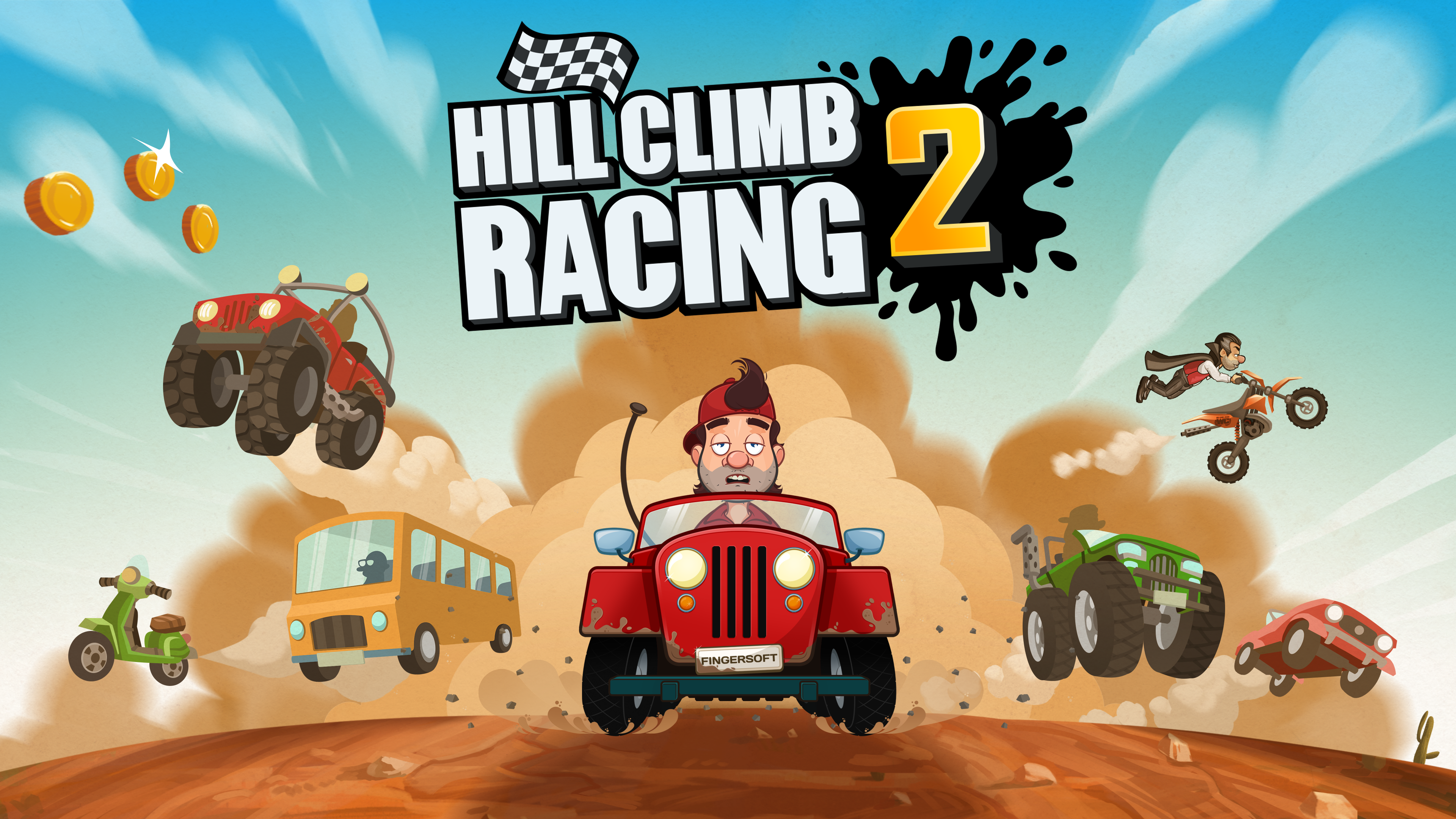 Fingersoft's Hill Climb Racing 2 Launches on Android! Marooners' Rock